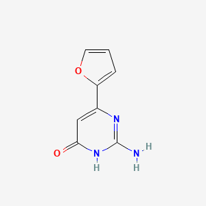 2-amino-6-[2]furyl-3H-pyrimidin-4-one