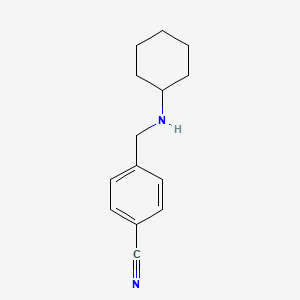 molecular formula C14H18N2 B8740217 4-[(cyclohexylamino)methyl]Benzonitrile 