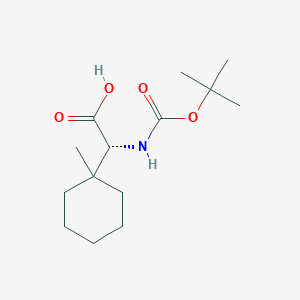 (2R)-2-(tert-butoxycarbonylamino)-2-(1-methylcyclohexyl)acetic acid