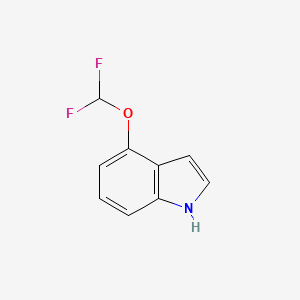 molecular formula C9H7F2NO B8740254 4-(Difluoromethoxy)-1H-indole 