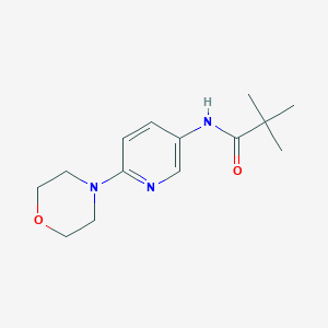 molecular formula C14H21N3O2 B8740354 2,2-Dimethyl-N-(6-morpholin-4-YL-pyridin-3-YL)-propionamide 