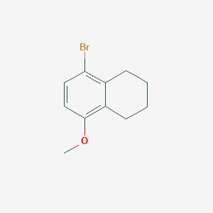 molecular formula C11H13BrO B8740397 5-Bromo-8-methoxy-1,2,3,4-tetrahydronaphthalene 