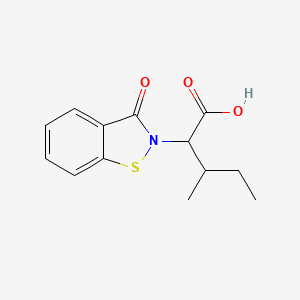 3-Methyl-2-(3-oxobenzo[d]isothiazol-2(3H)-yl)pentanoic acid