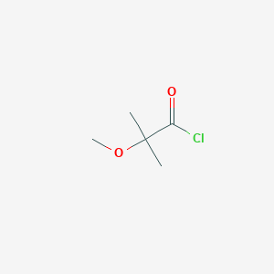 molecular formula C5H9ClO2 B8740450 2-Methoxy-2-methylpropanoyl chloride CAS No. 56680-82-1
