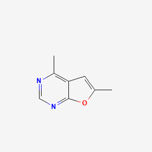 molecular formula C8H8N2O B8740451 4,6-Dimethylfuro[2,3-d]pyrimidine 
