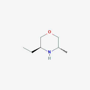 molecular formula C7H15NO B8740453 (3S,5S)-3-ethyl-5-methylmorpholine 