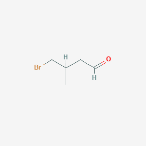 molecular formula C5H9BrO B8740463 4-Bromo-3-methylbutanal CAS No. 63483-10-3