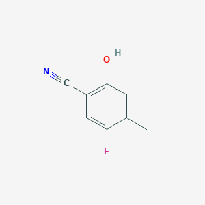 molecular formula C8H6FNO B8740537 5-Fluoro-2-hydroxy-4-methylbenzonitrile 