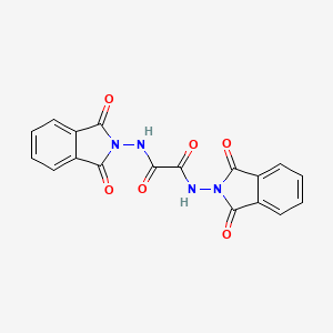 molecular formula C18H10N4O6 B8740543 Ethanediamide, N,N'-bis(1,3-dihydro-1,3-dioxo-2H-isoindol-2-yl)- CAS No. 63428-99-9