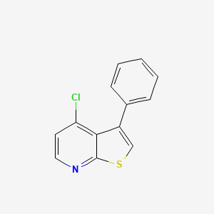 molecular formula C13H8ClNS B8740572 4-Chloro-3-phenylthieno[2,3-b]pyridine 