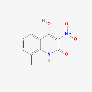 molecular formula C10H8N2O4 B8740724 4-Hydroxy-8-methyl-3-nitrocarbostyril 