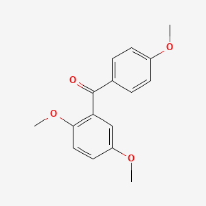 molecular formula C16H16O4 B8740747 (2,5-Dimethoxyphenyl)(4-methoxyphenyl)methanone CAS No. 80427-23-2