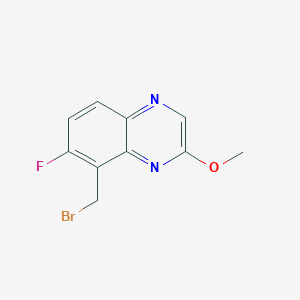 molecular formula C10H8BrFN2O B8740772 8-(Bromomethyl)-7-fluoro-2-methoxyquinoxaline 
