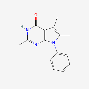 2,5,6-Trimethyl-7-phenyl-3H-pyrrolo[2,3-d]pyrimidin-4(7H)-one