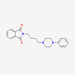 molecular formula C22H25N3O2 B8740913 Phthalimide, N-[4-(4-phenylpiperazin-1-yl)butyl]- 