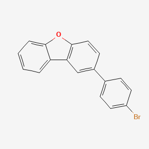 molecular formula C18H11BrO B8740914 2-(4-Bromophenyl)dibenzo[b,d]furan 