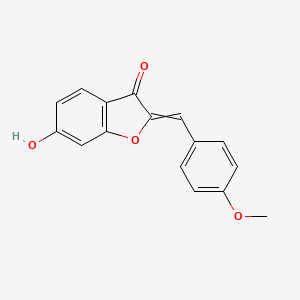 molecular formula C16H12O4 B8740927 2-[(4-methoxyphenyl)methylene]-6-hydroxy-3(2H)-benzofuranone 