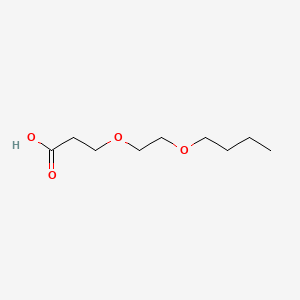 molecular formula C9H18O4 B8740947 Propanoic acid, 3-(2-butoxyethoxy)- CAS No. 7420-07-7