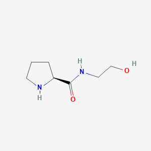 molecular formula C7H14N2O2 B8740951 (S)-N-(2-Hydroxyethyl)pyrrolidine-2-carboxamide 