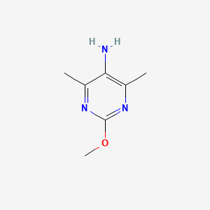 molecular formula C7H11N3O B8740967 2-Methoxy-4,6-dimethylpyrimidin-5-amine CAS No. 1173984-10-5
