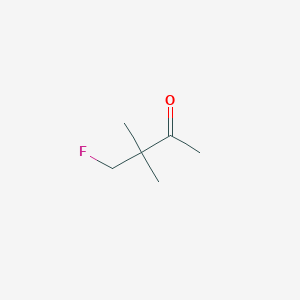 molecular formula C6H11FO B8741021 4-Fluoro-3,3-dimethylbutan-2-one CAS No. 72965-00-5