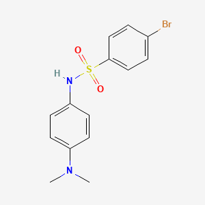 molecular formula C14H15BrN2O2S B8741039 4-bromo-N-[4-(dimethylamino)phenyl]benzenesulphonamide CAS No. 349133-60-4