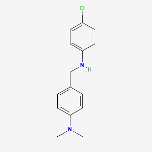 molecular formula C15H17ClN2 B8741087 (4-Chlorophenyl)[(4-dimethylaminophenyl)methyl]amine CAS No. 141619-95-6
