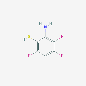 molecular formula C6H4F3NS B8741091 2-Amino-3,4,6-trifluorobenzenethiol 