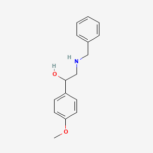 molecular formula C16H19NO2 B8741146 1-(4-Methoxyphenyl)-2-[(phenylmethyl)amino]ethanol CAS No. 86601-72-1