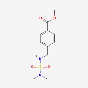 molecular formula C11H16N2O4S B8741149 Methyl 4-({[(dimethylamino)sulfonyl]amino}methyl)benzoate 