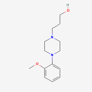 molecular formula C14H22N2O2 B8741192 4-(2-Methoxyphenyl)-1-piperazinepropanol 