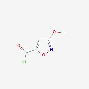 molecular formula C5H4ClNO3 B8741210 3-Methoxy-5-isoxazolecarbonyl chloride CAS No. 54258-24-1