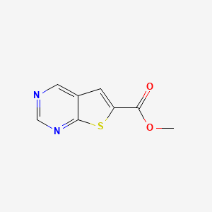 molecular formula C8H6N2O2S B8741224 Methyl thieno[2,3-d]pyrimidine-6-carboxylate CAS No. 655253-70-6