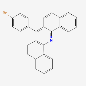 molecular formula C27H16BrN B8741261 7-(4-Bromophenyl)dibenz[c,h]acridine 