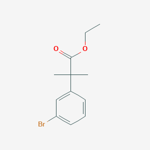 molecular formula C12H15BrO2 B8741262 Ethyl 2-(3-bromophenyl)-2-methylpropanoate 