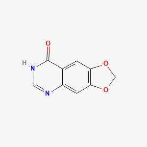 molecular formula C9H6N2O3 B8741296 [1,3]Dioxolo[4,5-g]quinazolin-8(5H)-one 