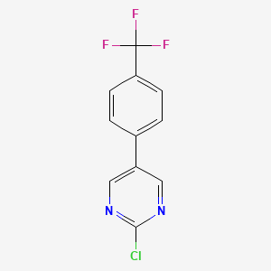 2-Chloro-5-(4-(trifluoromethyl)phenyl)pyrimidine