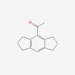 molecular formula C14H16O B8741423 1-(1,2,3,5,6,7-Hexahydro-s-indacen-4-yl)ethanone 
