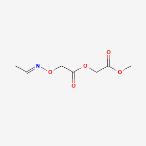 molecular formula C8H13NO5 B8741457 (((Isopropylidene)amino)oxy)acetic acid 2-(methoxy)-2-oxoethyl ester CAS No. 114046-35-4
