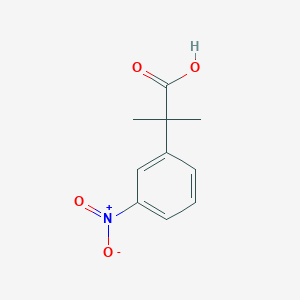 molecular formula C10H11NO4 B8741494 2-Methyl-2-(3-nitrophenyl)propanoic acid 