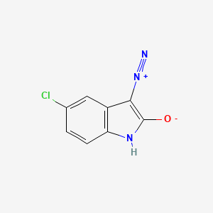 molecular formula C8H4ClN3O B8741506 5-chloro-3-diazonio-1H-indol-2-olate CAS No. 65951-19-1