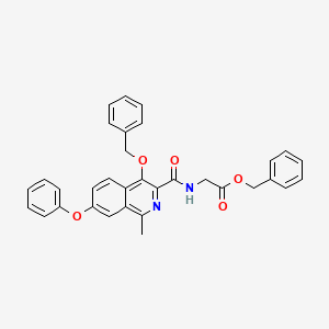Benzyl (4-(benzyloxy)-1-methyl-7-phenoxyisoquinoline-3-carbonyl)glycinate