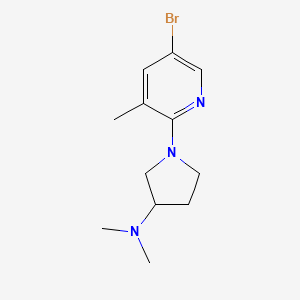 1-(5-bromo-3-methyl-2-pyridinyl)-N,N-dimethyl-3-pyrrolidinamine