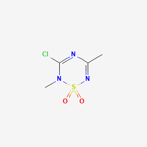 2H-1,2,4,6-Thiatriazine, 3-chloro-2,5-dimethyl-, 1,1-dioxide
