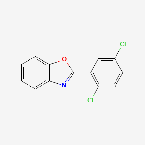 molecular formula C13H7Cl2NO B8741542 2-(2,5-Dichlorophenyl)-1,3-benzoxazole CAS No. 125786-48-3