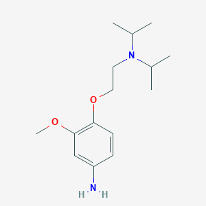 molecular formula C15H26N2O2 B8741569 4-{2-[Di(propan-2-yl)amino]ethoxy}-3-methoxyaniline CAS No. 219785-42-9