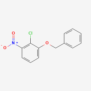 molecular formula C13H10ClNO3 B8741583 1-(Benzyloxy)-2-chloro-3-nitrobenzene CAS No. 80117-38-0