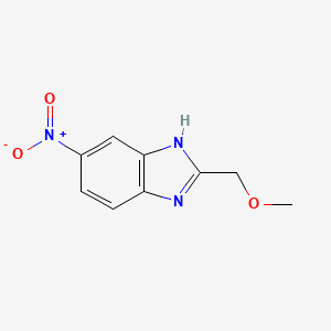 molecular formula C9H9N3O3 B8741609 2-(Methoxymethyl)-5-nitro-1H-benzo[d]imidazole 