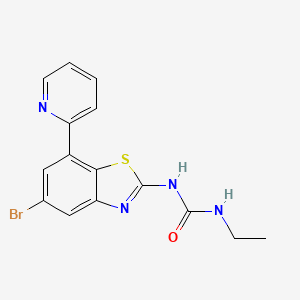 1-(5-Bromo-7-pyridin-2-yl-benzothiazol-2-yl)-3-ethyl-urea