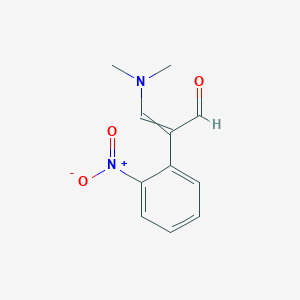 molecular formula C11H12N2O3 B8741639 3-Dimethylamino-2-(2-nitrophenyl)propenal 